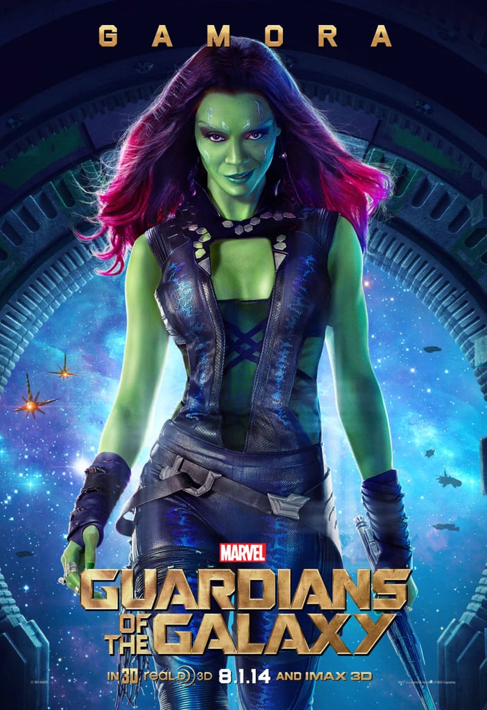 Zoe Saldana As Gamora Guardians Of The Galaxy Posters Popsugar Entertainment Photo 2 6749