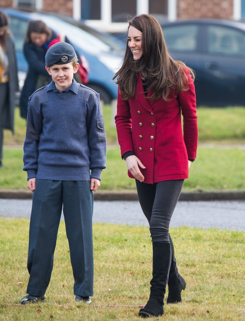 Kate Middleton Visiting Cadets February 2017