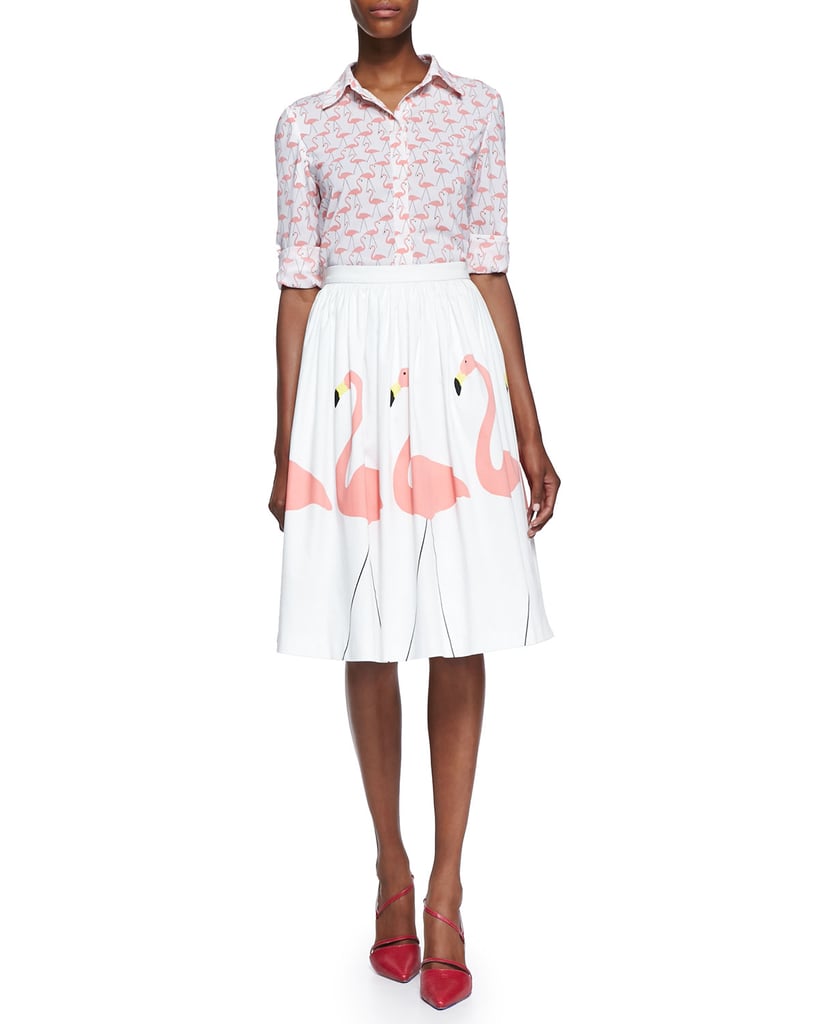 Alice + Olivia Flamingo Skirt