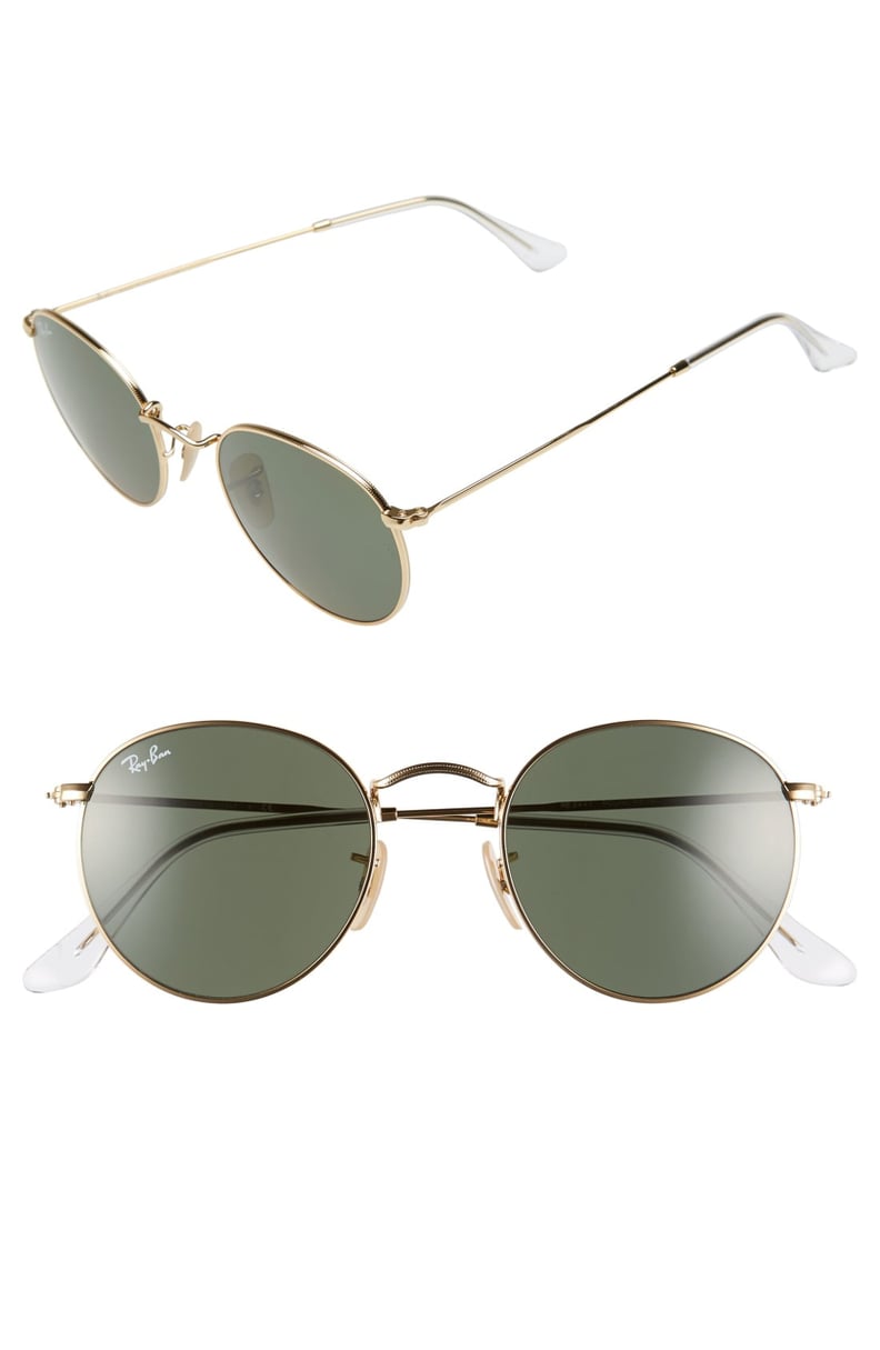 Ray-Ban 50mm Round Sunglasses