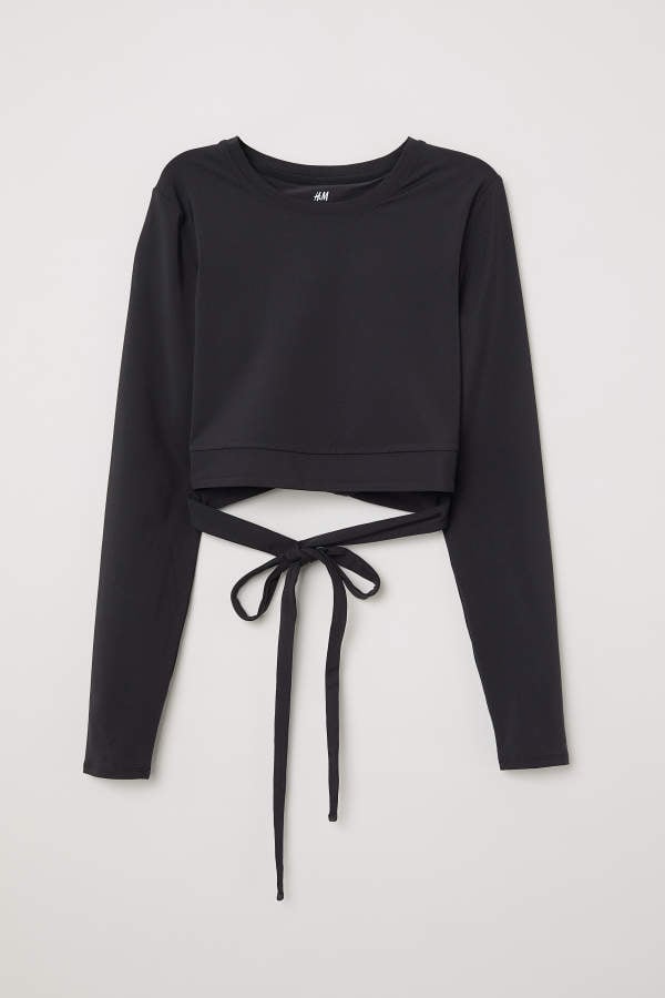 H&M Short Yoga Top