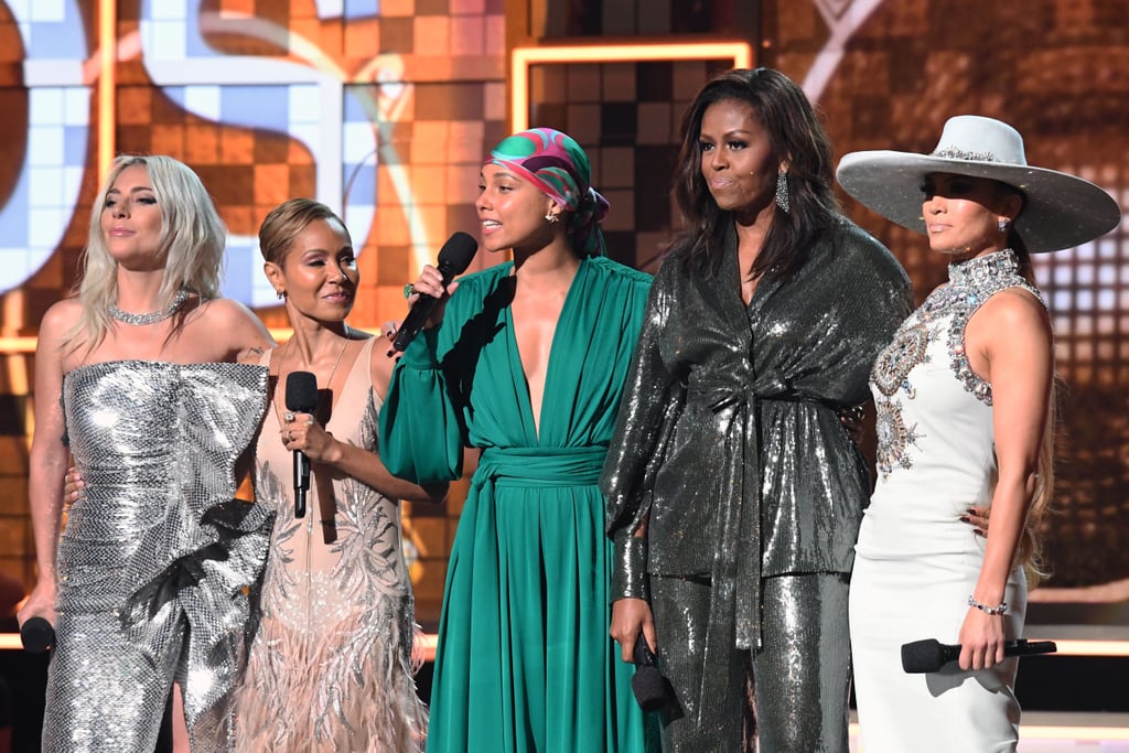 Michelle Obama Sequin Outfit at the 2019 Grammys