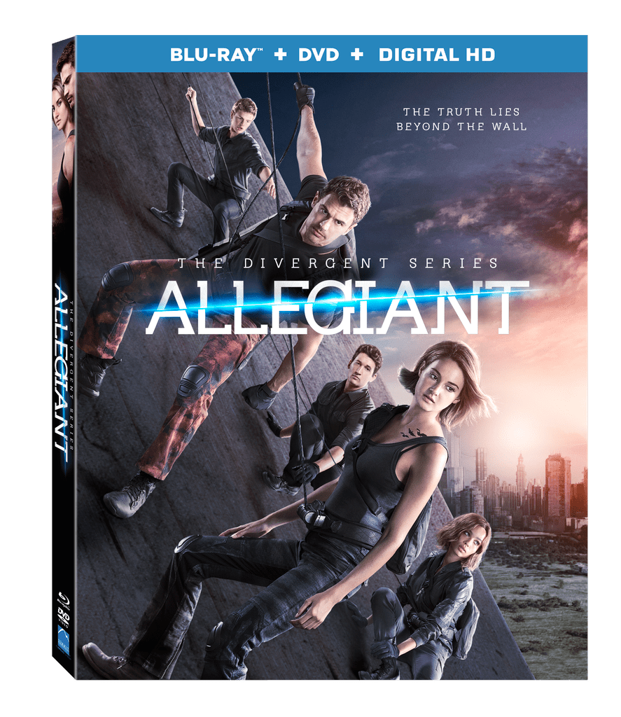 Allegiant is currently available on Digital HD and comes out on Blu-ray Combo Pack, DVD, 4K Ultra HD Combo Pack, and On Demand July 12!