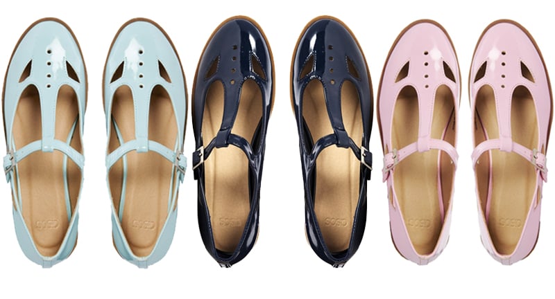 Pastel and Navy Dolly Geek Shoes From 