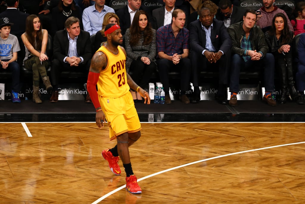 Prince William and Kate Middleton at Brooklyn Nets Game