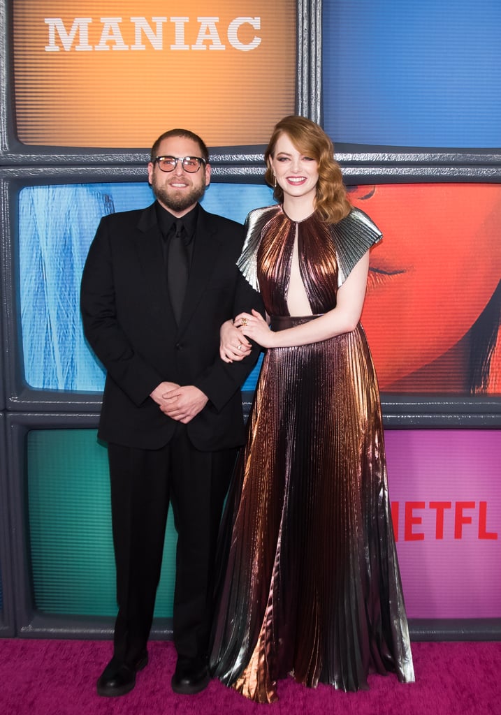 Emma Stone and Jonah Hill at Maniac Premiere 2018