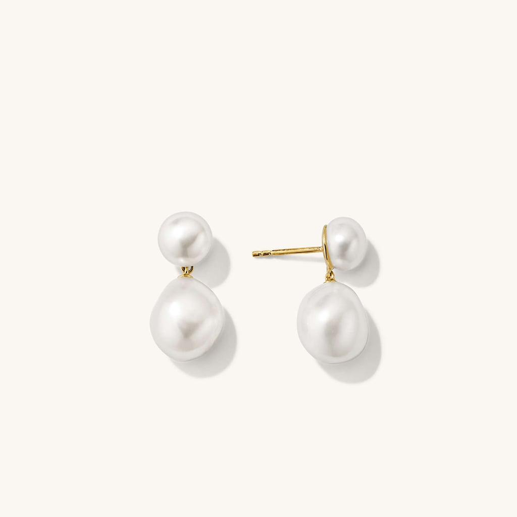 MEJURI Bold Pearl Drop Earrings