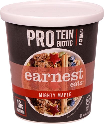 Maple Brown Sugar Oatmeal: Eat Earnest Eats Pro: Protein & Probiotic Oatmeal, Mighty Maple Instead