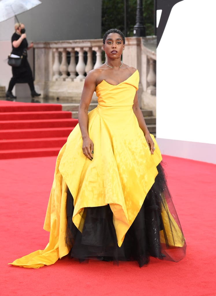 Lashana Lynch's Yellow Dress at the No Time to Die Premiere