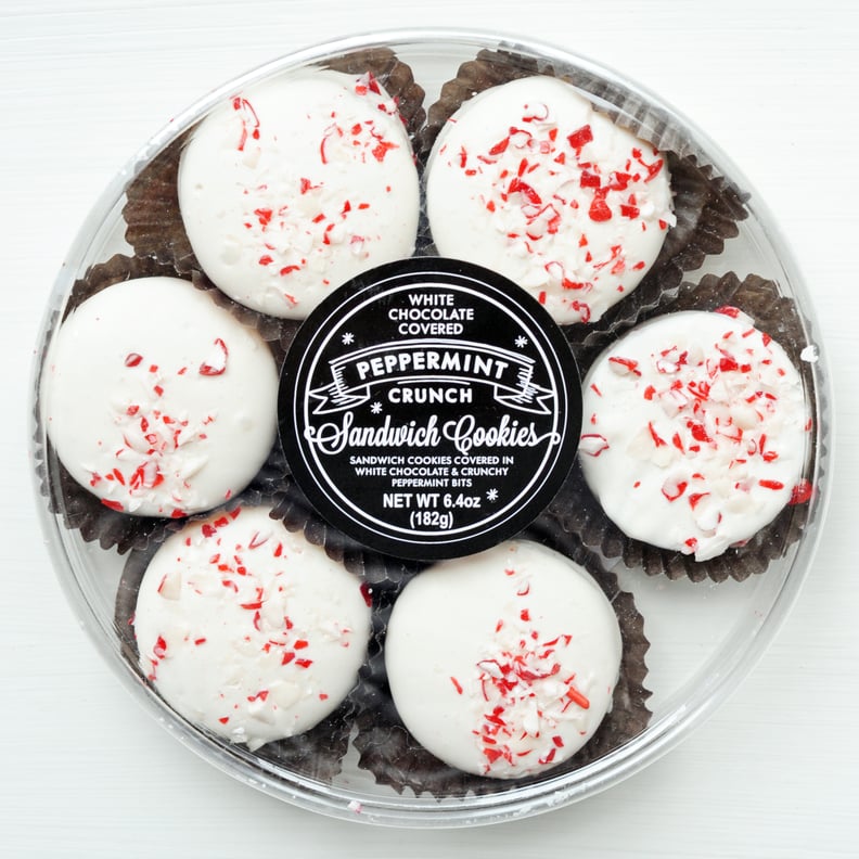 Target White Chocolate Covered Peppermint Crunch Sandwich Cookies