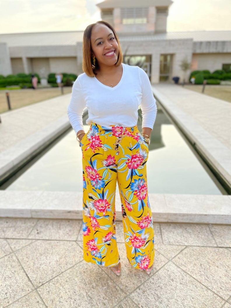 Wide Leg Floral Print Pants