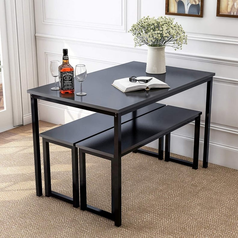 For an Anti-Scratch, Modern Design: Rhomtree 3-Piece Dining Set Table