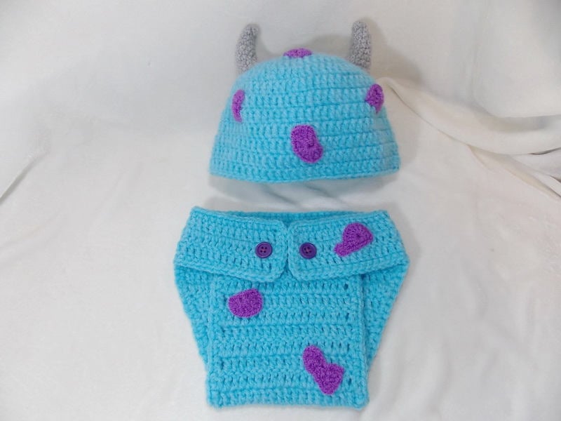 Crocheted Sulley Baby Costume ($30)