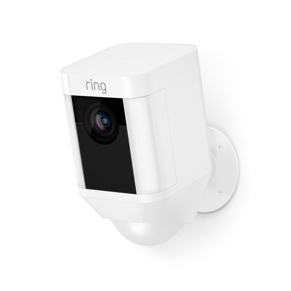 Ring Spotlight Cam Battery HD Security Camera With Built Two-Way Talk and a Siren Alarm
