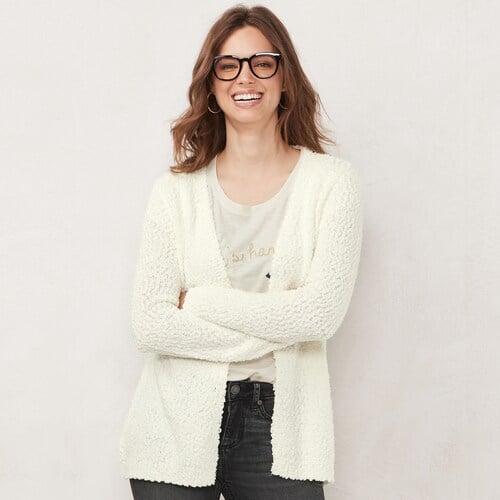 LC Lauren Conrad Open Front Cardigan