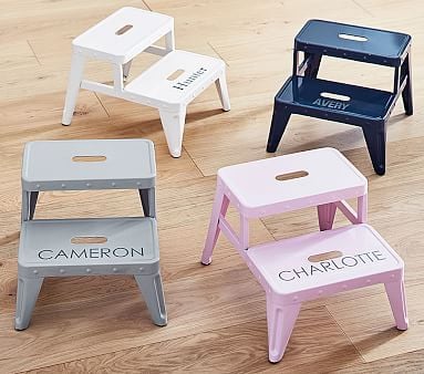 Personalized Metal Step Stool