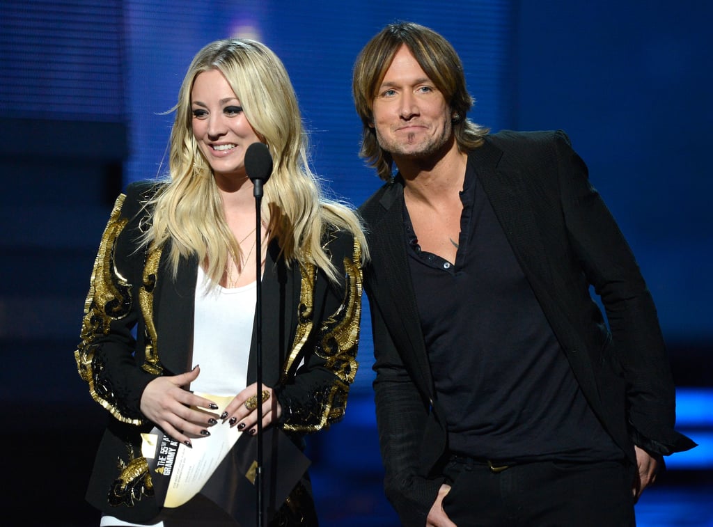 Kaley Cuoco and Keith Urban shared the mic as presenters.
Kaley Cuoco and Keith Urban shared the mic as presenters.