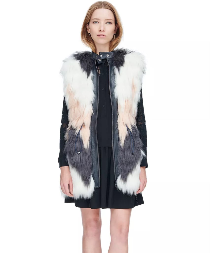The colder weather always puts me in some sort of funk, so I’m aiming to keep things fun this year with colorful, furry pieces. This patchwork furry vest from Rebecca Taylor ($595) is just what I need to give me a mini boost, and bonus: it makes simple outfits seem so much more interesting.
— Samantha Sutton, assistant editor