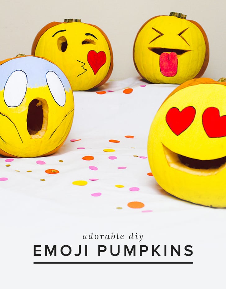 DIY Emoji Pumpkins POPSUGAR Tech diy-emoji-pumpkins-popsugar-tech