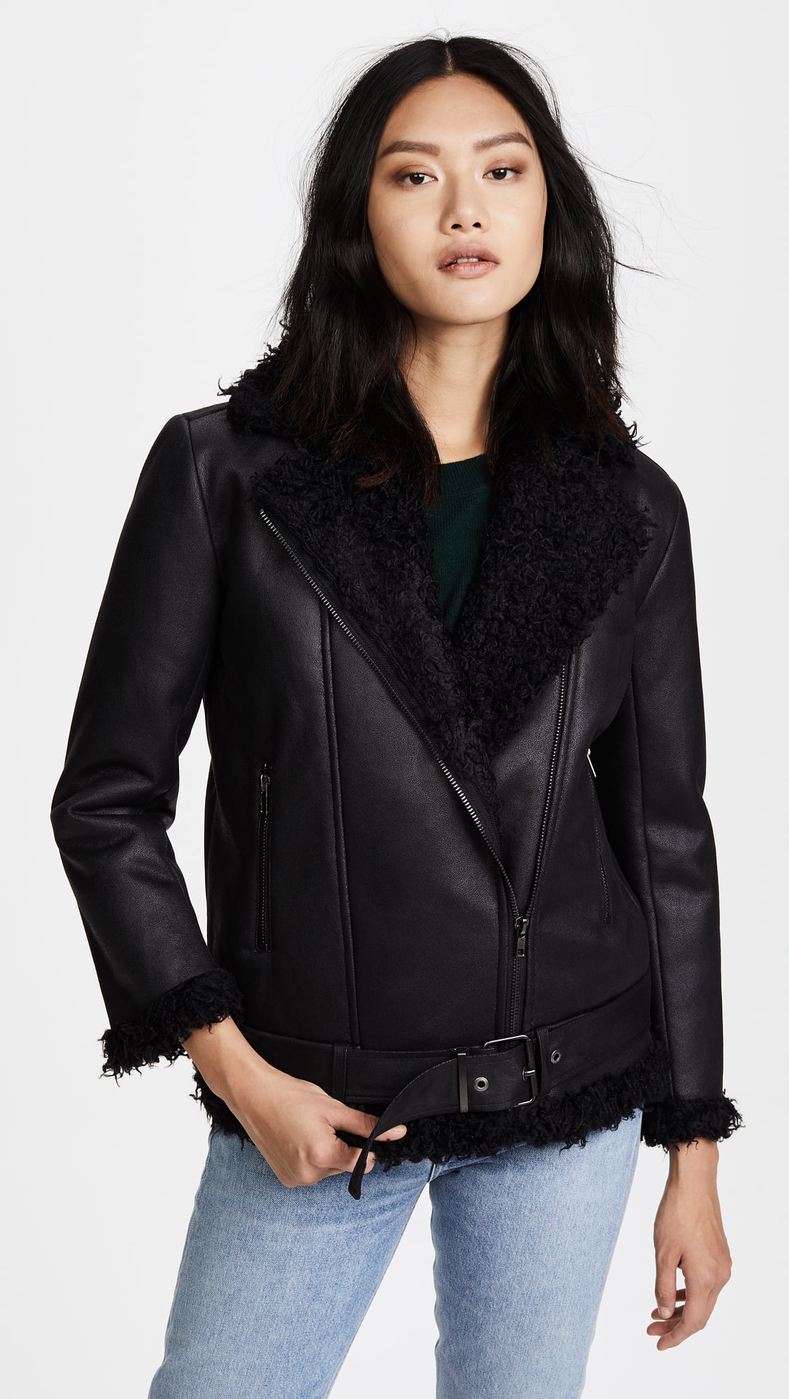 bb dakota faux leather jacket