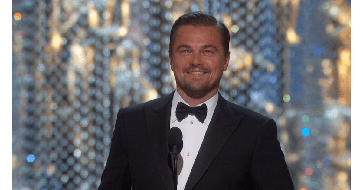 Leonardo Dicaprio Oscar Win Video Popsugar Celebrity 
