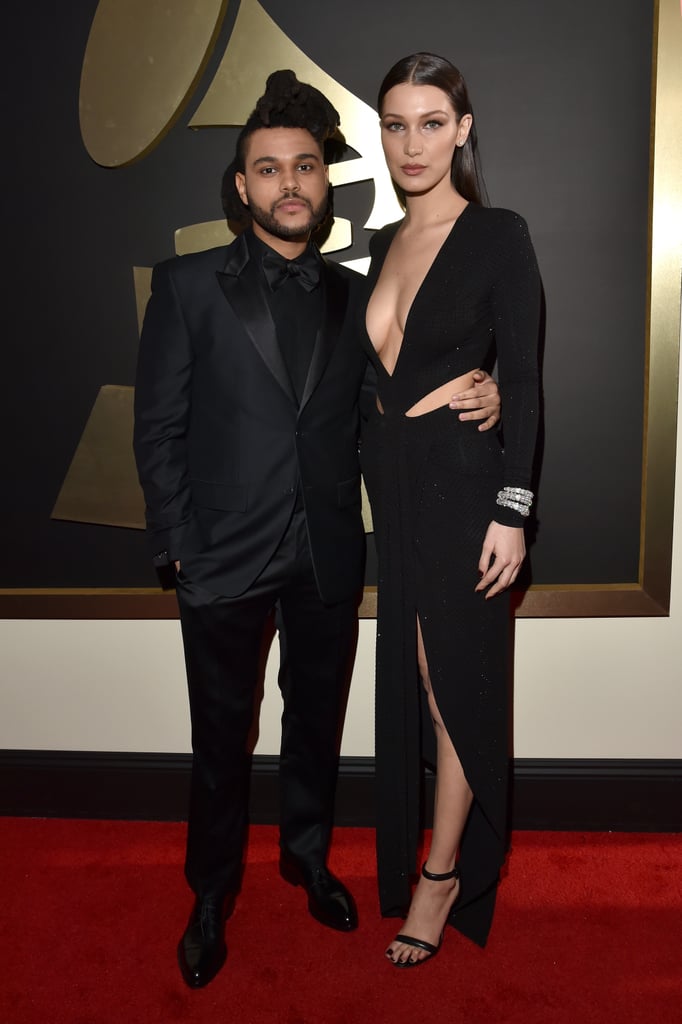 The Weeknd and Bella Hadid at the Grammys 2016