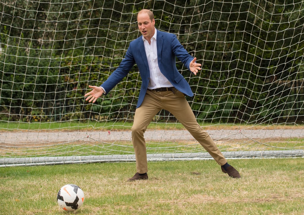 Prince William Playing Soccer With Kids in London July 2017