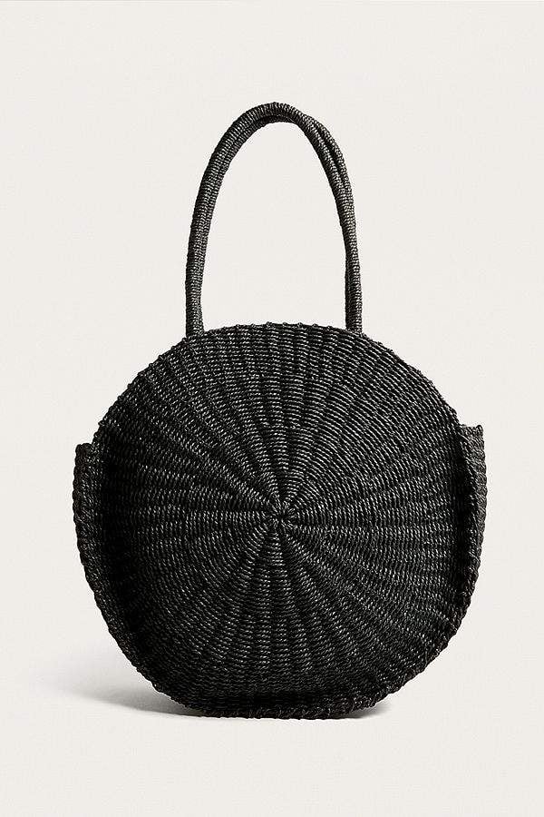 Round Straw Tote Bag