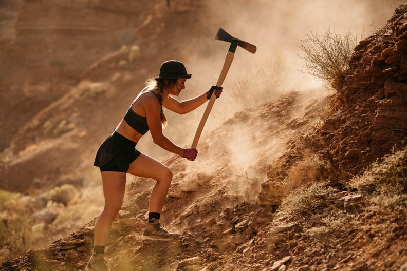 Vero Sandler digs her line at Red Bull Formation 2019 in Virgin, Utah, USA 6-14 October, 2019. // Paris Gore / Red Bull Content Pool // SI202103310615 // Usage for editorial use only //