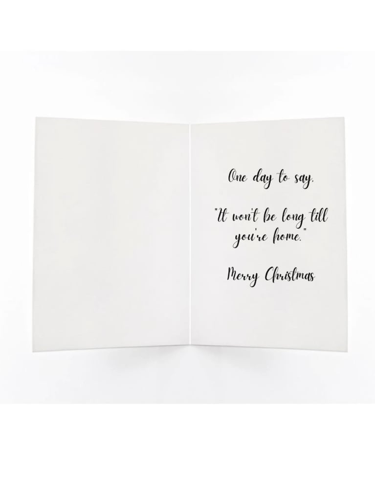 The Inside of the Christmas List Holiday Card