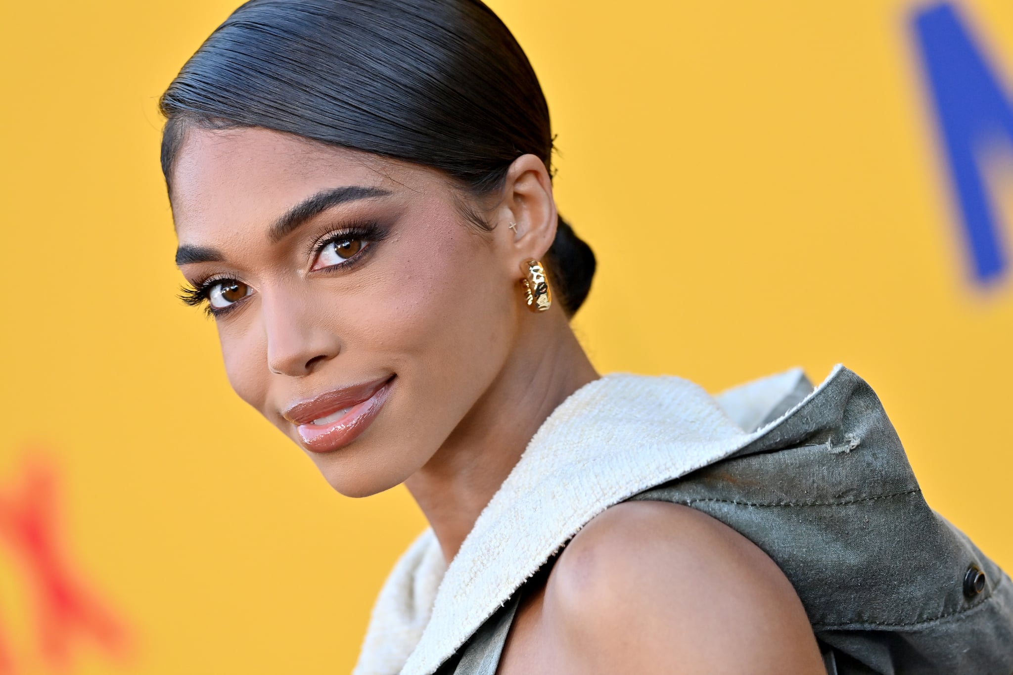 LOS ANGELES, CALIFORNIA - AUGUST 23: Lori Harvey attends the Los Angeles Premiere of Netflix's 