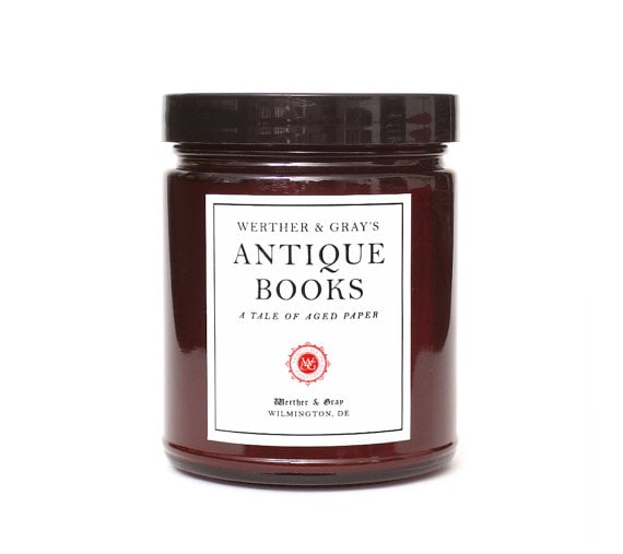 Antique Books candle