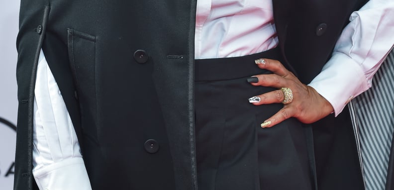 Queen Latifah's Black and Gold Nails at the 2021 BET Awards