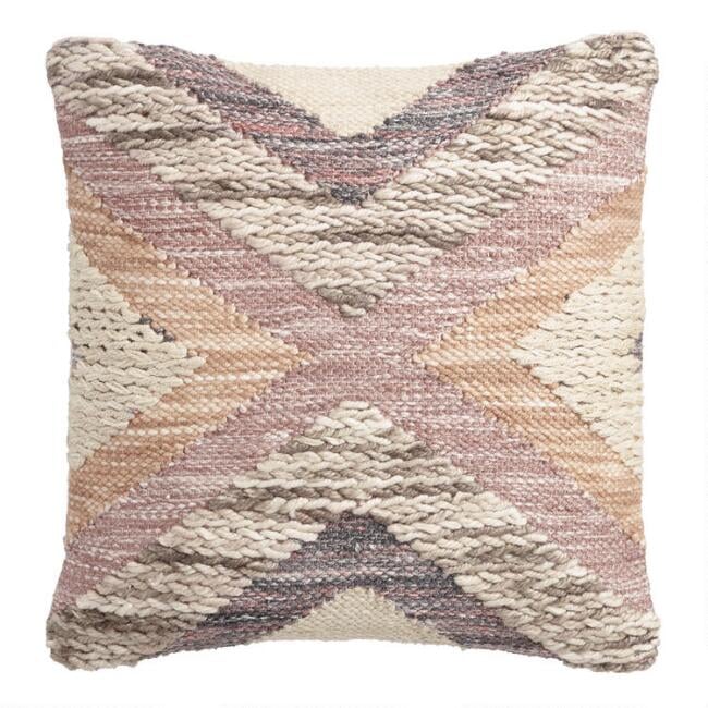 Dusty Pink Crossroads Indoor Outdoor Throw Pillow Best World Market