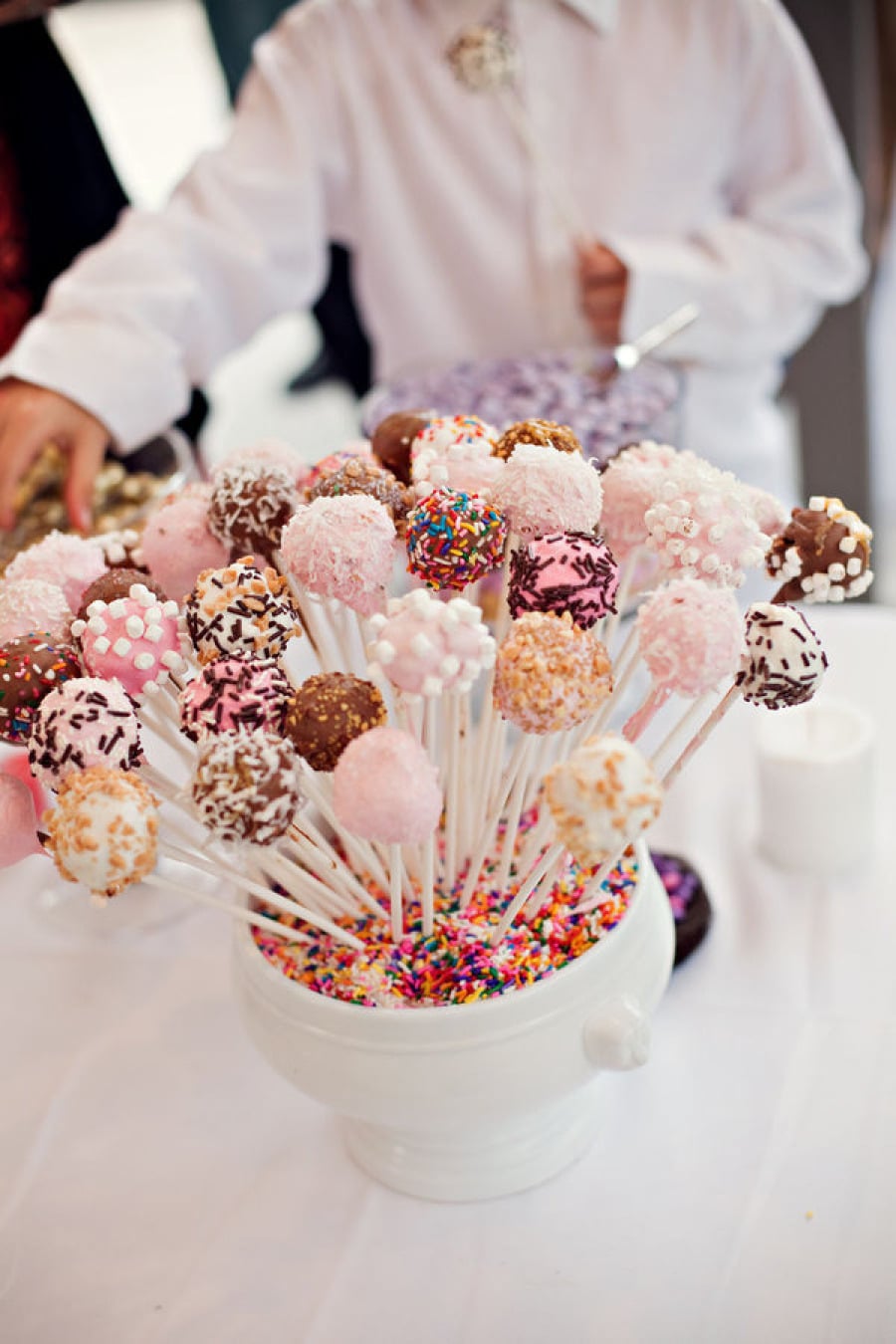 Wedding Cake Pop | 15 Wedding Desserts To Try In Lieu Of A Classic Cake |  Popsugar Food Photo 7