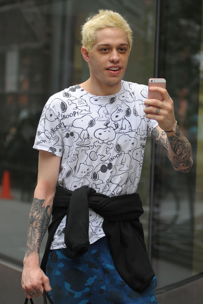 Pete Davidson Talks About Covering Ariana Grande Tattoos