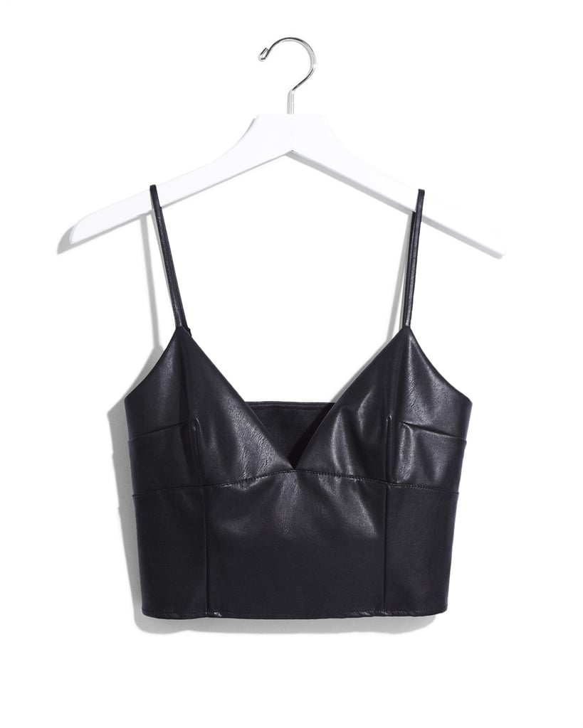 Karlie Kloss x Express (Minus The) Leather Cropped Bralette Tank ($50)