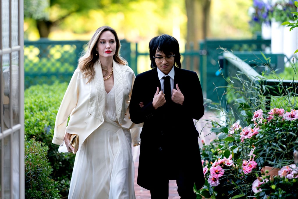 Angelina Jolie and Son Maddox at White House State Dinner