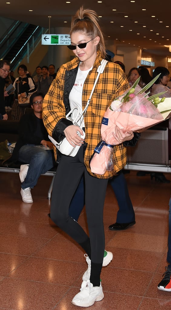 Gigi Hadid Storets Plaid Jacket November 2018