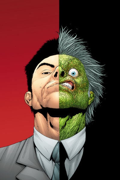 Harvey Dent aka Two-Face in the Comics
