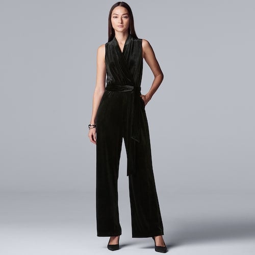 Simply Vera Vera Wang Velvet Jumpsuit