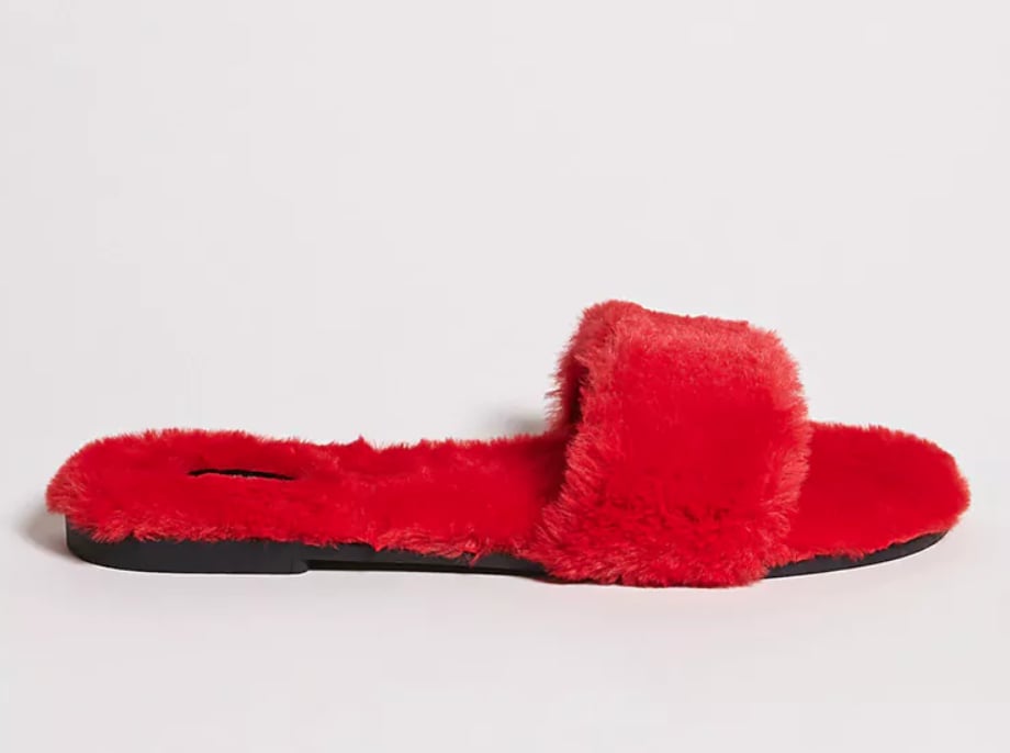 forever 21 fur slides