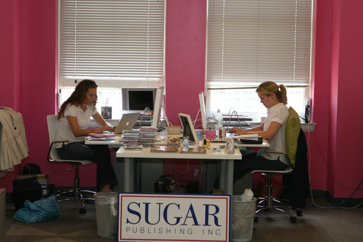 Lisa Sugar at the start of Popsugar