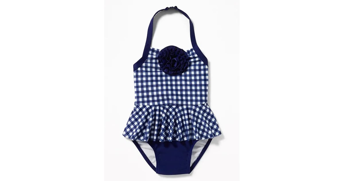 Old Navy Rosette Peplum One Piece 25 Adorable Kid Swimsuits That