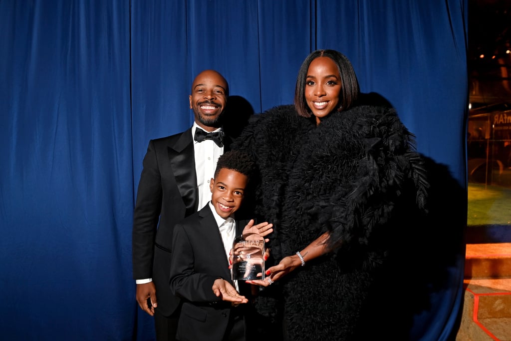 Kelly Rowland Attends amfAR Gala With Husband and Son Titan