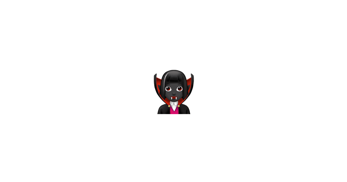 Vampire Woman Complete List of All 190 New Apple Emoji iOS 11.1 Fall