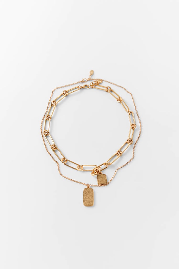 Zara medallion necklace clearance