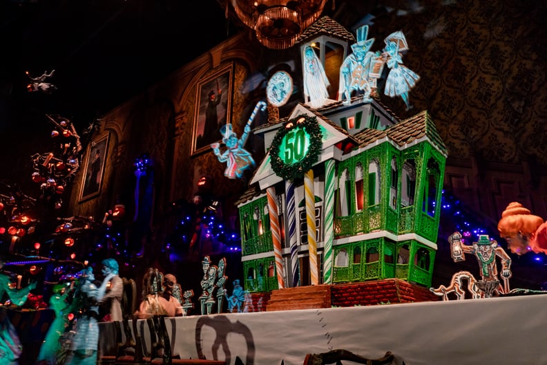 Haunted Mansion Gingerbread Display at Disneyland