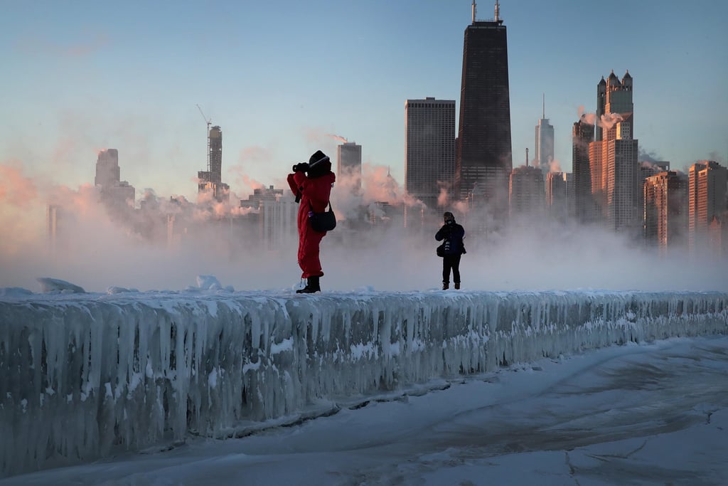 Photographers Suited Up to Snap Sunrise Pictures