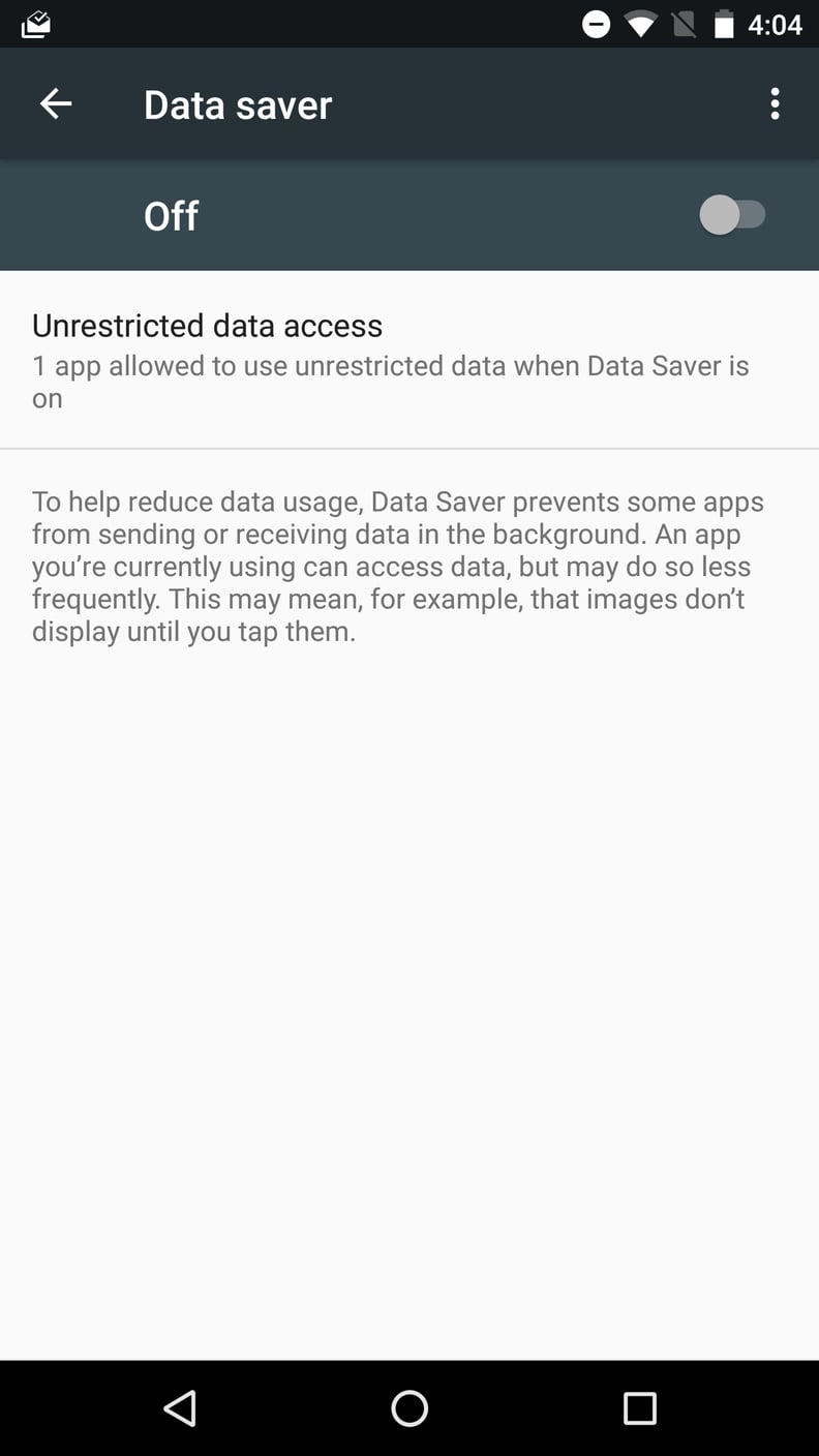 Save your data with one tap!